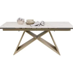 Table à rallonges Nelly greige 180(40+40)x90cm><noscript><img width=
