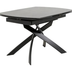 Table à rallonges Twist noir 120(30+30)x90cm><noscript><img width=
