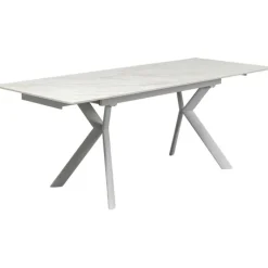 Table à rallonges Xenia blanc 140(+30+30)x80cm><noscript><img width=