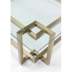 Table basse Clara doré 120x120cm><noscript><img width=