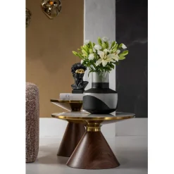 Table basse Cono Ceramique Ø70cm>KARE Design Outlet