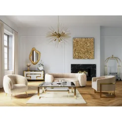 Table basse Gold Rush 120x120>KARE Design