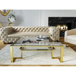 Table basse Gold Rush 120x120><noscript><img width=