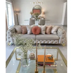 Table basse Gold Rush 120x120><noscript><img width=