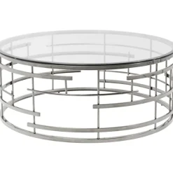 Table basse Jupiter argenté Ø100cm>KARE Design