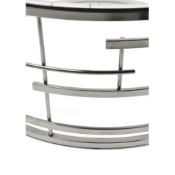 Table basse Jupiter argenté Ø100cm><noscript><img width=