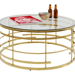 Table basse Jupiter doré Ø100cm><noscript><img width=