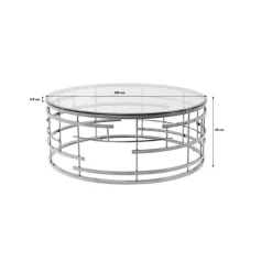 Table basse Jupiter doré Ø100cm><noscript><img width=