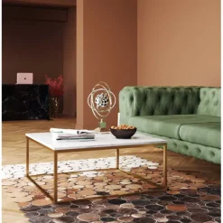Table basse Key West doré 90x90cm>KARE Design Clearance