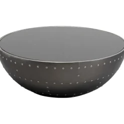 Table basse Lounge noir Graphite Ø83cm>KARE Design