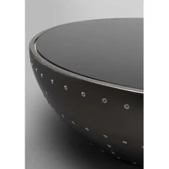 Table basse Lounge noir Graphite Ø83cm><noscript><img width=