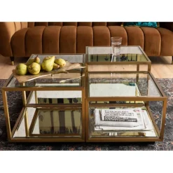 Table basse Luigi doré (jeu de 4)><noscript><img width=