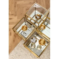 Table basse Luigi doré (jeu de 4)><noscript><img width=