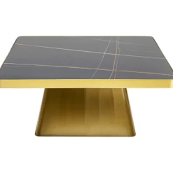 Table basse Miler doré 80x80cm>KARE Design Clearance