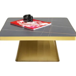 Table basse Miler doré 80x80cm><noscript><img width=