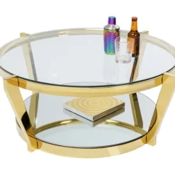 Table basse Monocolo doré Ø90cm><noscript><img width=