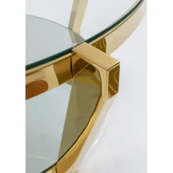 Table basse Monocolo doré Ø90cm><noscript><img width=
