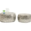 Table basse Pebbles Deluxe argenté (jeu de 2)>KARE Design Discount