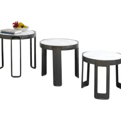 Table basse Perelli noir (3/set)>KARE Design Hot
