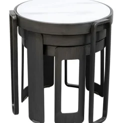Table basse Perelli noir (3/set)><noscript><img width=