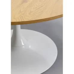 Table basse Schickeria Chêne blanc Ø80cm><noscript><img width=