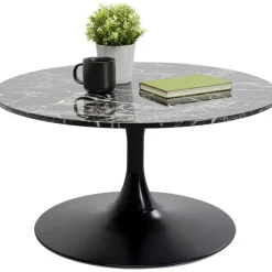 Table basse Schickeria Marbre noir Ø80cm>KARE Design Best