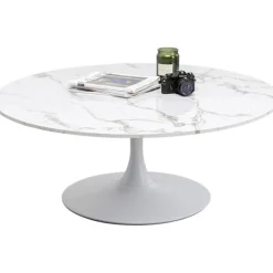 Table basse Schickeria Marbre blanc Ø110cm>KARE Design Hot