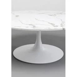 Table basse Schickeria Marbre blanc Ø110cm><noscript><img width=