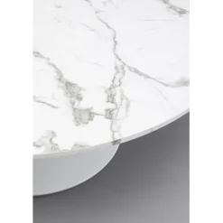 Table basse Schickeria Marbre blanc Ø110cm><noscript><img width=