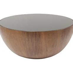 Table basse Tear Drops noyer Ø80cm><noscript><img width=