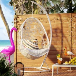 Table basse Tiki blanc><noscript><img width=