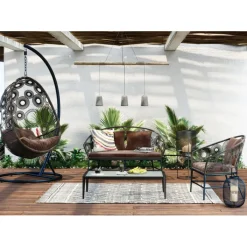 Table basse Tiki noir><noscript><img width=