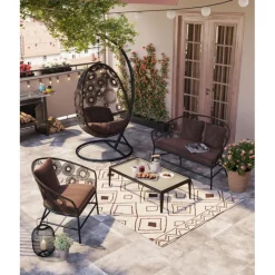 Table basse Tiki noir><noscript><img width=
