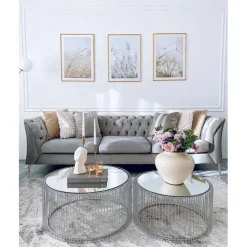 Table basse Wire argenté (2/Set)><noscript><img width=
