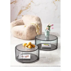 Table basse Wire Double Bubble Noir (2/Set)>KARE Design Best