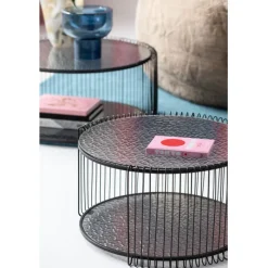 Table basse Wire Double Bubble Noir (2/Set)><noscript><img width=