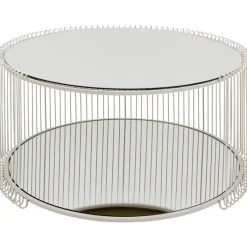 Table basse Wire Double Greige Ø80cm>KARE Design Sale