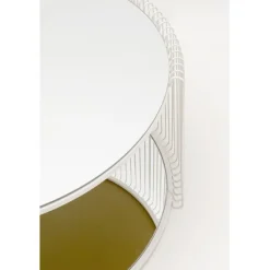 Table basse Wire Double Greige Ø80cm><noscript><img width=
