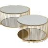 Table basse Wire Double laiton (2/Set)>KARE Design Sale