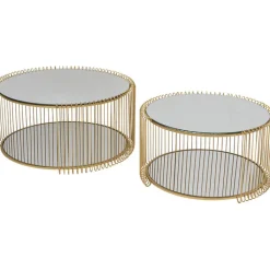 Table basse Wire Double laiton (2/Set)><noscript><img width=