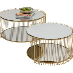 Table basse Wire Double laiton (2/Set)><noscript><img width=