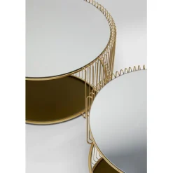 Table basse Wire Double laiton (2/Set)><noscript><img width=