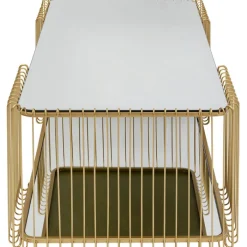 Table basse Wire Double laiton 120x60cm><noscript><img width=