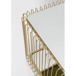 Table basse Wire Double laiton 120x60cm><noscript><img width=