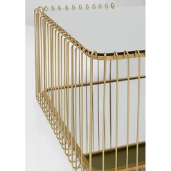 Table basse Wire Double laiton 120x60cm><noscript><img width=