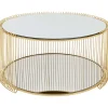 Table basse Wire Double laiton Ø80cm>KARE Design New