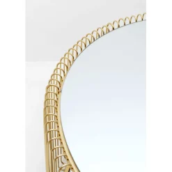 Table basse Wire Double laiton Ø80cm><noscript><img width=