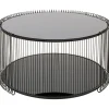 Table basse Wire Double noir Ø80cm>KARE Design Outlet
