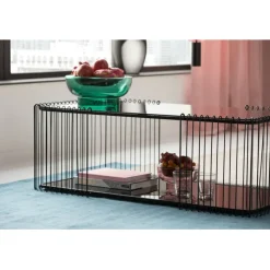 Table basse Wire Double noir 120x60cm><noscript><img width=