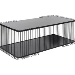 Table basse Wire Double noir 120x60cm><noscript><img width=